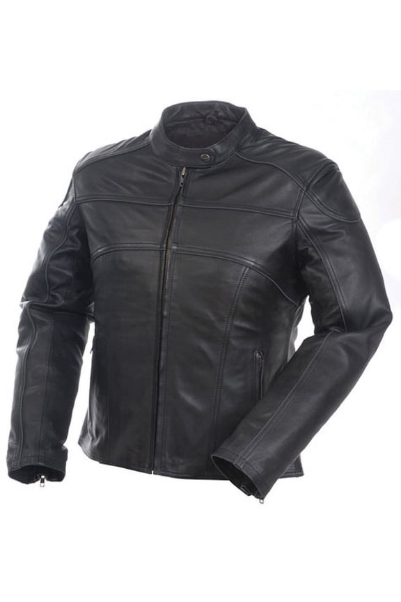 Camoplast 20-218-10 Womens Premium Leather Jacket Size 10 Black