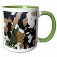 thumbnail image 1 of 3drose, Camouflage, 11oz Two-tone Green Mug, 1 of 6