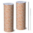 thumbnail image 1 of Camouflage 20 Oz Stainless Steel Skinny Tumbler – Vacuum Insulated Slim Travel Cup with Lid & Stainless Steel Straw, 360° Full Wrap Printed Tumbler for Home, Office & Outdoor Use, 1 of 6