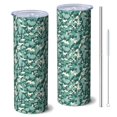 thumbnail image 1 of Camouflage 20 Oz Stainless Steel Skinny Tumbler – Vacuum Insulated Slim Travel Cup with Lid & Stainless Steel Straw, 360° Full Wrap Printed Tumbler for Home, Office & Outdoor Use, 1 of 6