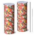 thumbnail image 1 of Camouflage 20 Oz Stainless Steel Skinny Tumbler – Vacuum Insulated Slim Travel Cup with Lid & Stainless Steel Straw, 360° Full Wrap Printed Tumbler for Home, Office & Outdoor Use, 1 of 6