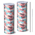 thumbnail image 1 of Camouflage 20 Oz Stainless Steel Skinny Tumbler – Vacuum Insulated Slim Travel Cup with Lid & Stainless Steel Straw, 360° Full Wrap Printed Tumbler for Home, Office & Outdoor Use, 1 of 6