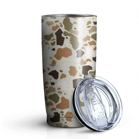 Camouflage 20oz Coffee Tavel Tumblers, Stainless Steel Mobile Tumbler, Vacuum Insulated Coffee Mug with Lid, Spill-Proof Travel Cup for Hot & Cold Drinks