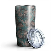 Camouflage 20oz Coffee Tavel Tumblers, Stainless Steel Mobile Tumbler, Vacuum Insulated Coffee Mug with Lid, Spill-Proof Travel Cup for Hot & Cold Drinks