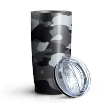 Camouflage 20oz Coffee Tavel Tumblers, Stainless Steel Mobile Tumbler, Vacuum Insulated Coffee Mug with Lid, Spill-Proof Travel Cup for Hot & Cold Drinks