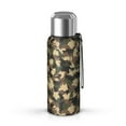 thumbnail image 1 of Camouflage 20oz Stainless Steel Thermal Bottle with Tea Filter and Cup Lid, Vacuum Insulated Coffee Mug with 316L Inner Liner, Leakproof Travel Thermos for Office, Commute & Outdoor, 1 of 6