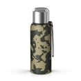 thumbnail image 1 of Camouflage 20oz Stainless Steel Thermal Bottle with Tea Filter and Cup Lid, Vacuum Insulated Coffee Mug with 316L Inner Liner, Leakproof Travel Thermos for Office, Commute & Outdoor, 1 of 6
