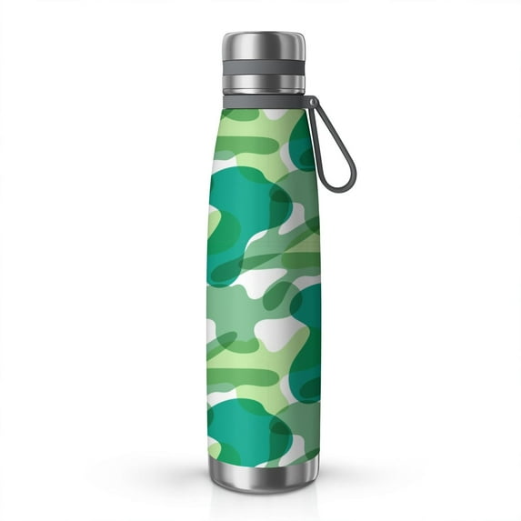Camouflage 29oz Stainless Steel Insulated Thermos with Tea Filter, 360° Printed Travel Bottle, Leakproof BPA-Free Flask with Anti-Slip Base, 304 Inner & 201 Outer, Vacuum Cup