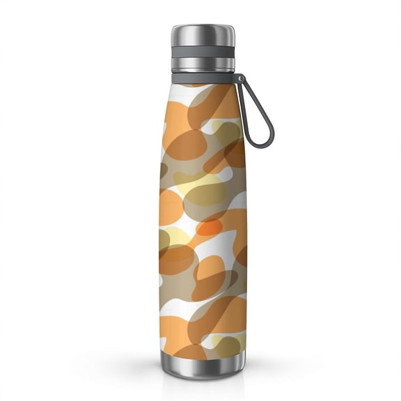Camouflage 29oz Stainless Steel Insulated Thermos with Tea Filter, 360° Printed Travel Bottle, Leakproof BPA-Free Flask with Anti-Slip Base, 304 Inner & 201 Outer, Vacuum Cup