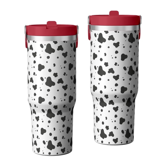 30oz Tumbler with Swivel Handle, Vacuum Insulated Stainless Steel Travel Mug with 2-in-1 Straw Lid, Camo Print