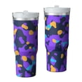 thumbnail image 1 of Camouflage 30oz Handheld Travel Tumbler with Handle – Double Wall Stainless Steel Insulated Cup, Flip Straw Lid, Leak-Proof & BPA-Free for Hot and Cold Drinks – Durable Coffee & Juice Mug White, 1 of 6