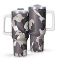 thumbnail image 1 of Camouflage 40oz Tumbler– Stainless Steel Insulated Tumbler with Handle and Straw, Large Capacity Travel Cup for Hot & Cold Drinks, 1 of 6