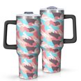 thumbnail image 1 of Camouflage 40oz Tumbler– Stainless Steel Insulated Tumbler with Handle and Straw, Large Capacity Travel Cup for Hot & Cold Drinks, 1 of 6
