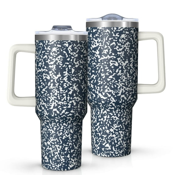 Camouflage 40oz Tumbler– Stainless Steel Insulated Tumbler with Handle and Straw, Large Capacity Travel Cup for Hot & Cold Drinks