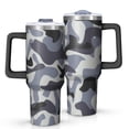 thumbnail image 1 of Camouflage 40oz Tumbler– Stainless Steel Insulated Tumbler with Handle and Straw, Large Capacity Travel Cup for Hot & Cold Drinks, 1 of 6