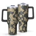 thumbnail image 1 of Camouflage 40oz Tumbler– Stainless Steel Insulated Tumbler with Handle and Straw, Large Capacity Travel Cup for Hot & Cold Drinks, 1 of 6
