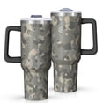 thumbnail image 1 of Camouflage 40oz Tumbler– Stainless Steel Insulated Tumbler with Handle and Straw, Large Capacity Travel Cup for Hot & Cold Drinks, 1 of 6