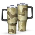 thumbnail image 1 of Camouflage 40oz Tumbler– Stainless Steel Insulated Tumbler with Handle and Straw, Large Capacity Travel Cup for Hot & Cold Drinks, 1 of 6