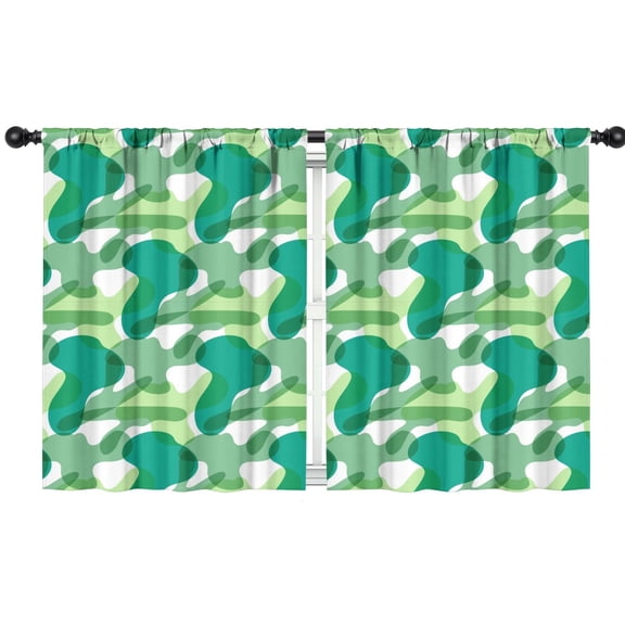 Camouflage 42x54in(106x137cm) Curtains 2 Panels for Kids Bedroom, Window Drapes for Kids Boys Girls Bedroom Curtains Designed To Spark Joy and Creativity