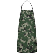 Camouflage Adjustable Waterproof Apron for Adults 33x27 Inch – Cooking Apron with 2 Large Pockets, Durable Polyester Bib for Kitchen, Baking, BBQ, and Home Use