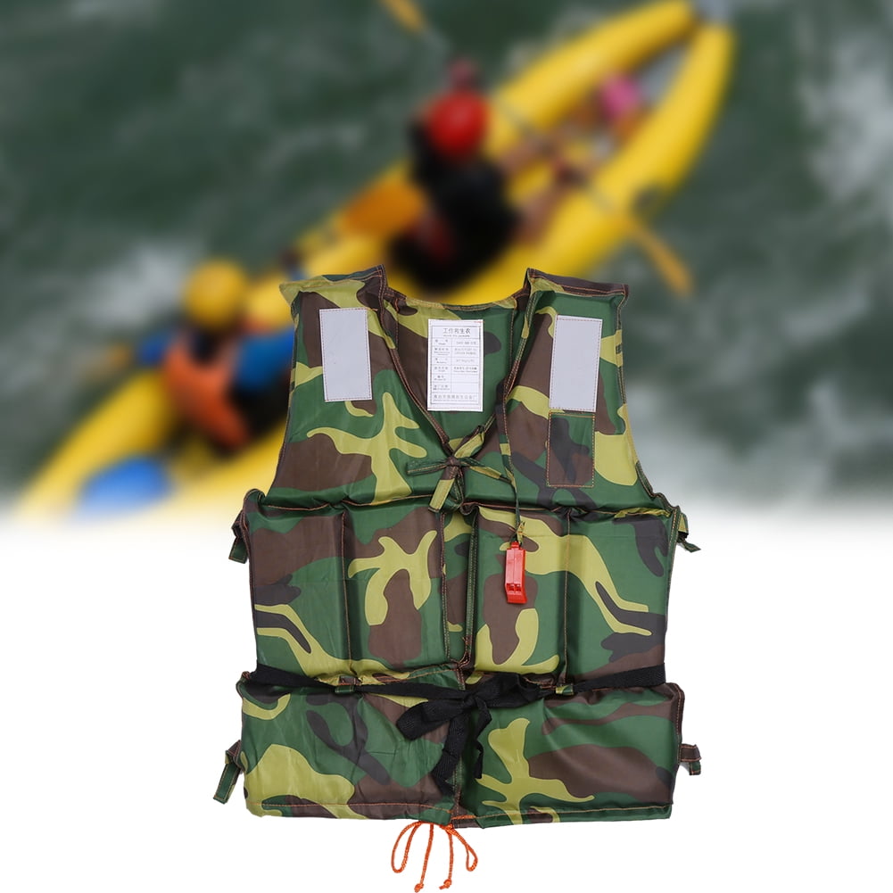 Camouflage Adult Boating Swimming Life Jacket Oxford Fabric Surfing