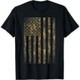 thumbnail image 1 of Camouflage American Flag Print Camo Military Tactical Gifts T-Shirt, 1 of 3