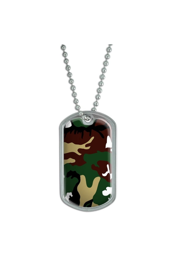 Camouflage Army Soldier Dog Tag