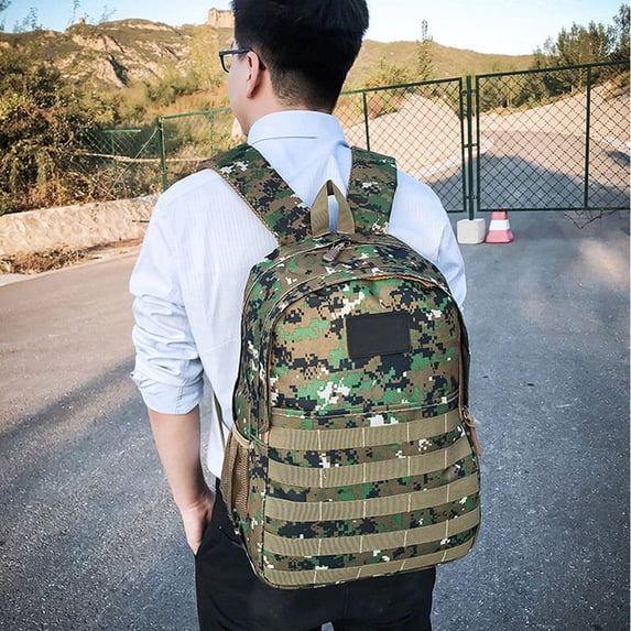 Camouflage Backpack Outdoor Large-capacity Backpack Male And Female Student School Bag,Brown