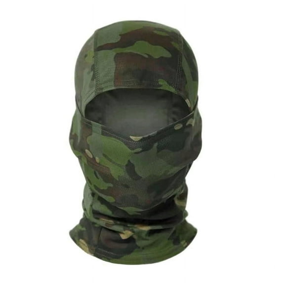 Camouflage Balaclava Hat Cycling Full Face Mask Outdoor Sports Hunting Hiking Ski Mask motorcycle Helmet Inner Cap (American Green)