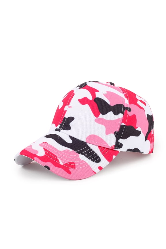 Camouflage Baseball Cap Adjustable Camo Hat for Men Women, Classic Curved Brim Outdoor Sports Cap, Lightweight Tactical Military Style Hunting Fishing Hat