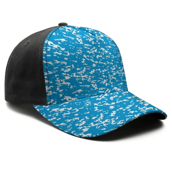 Camouflage Baseball Cap Adjustable Size – Stylish Spliced Design Trucker Hat, Dad Hat with Full Print Front & Brim, Breathable Cotton Blend Snapback for Sports, Travel & Daily Wear