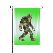 Camouflage Bigfoot Garden Flag 12.5 X 18 Inch Double Sided, Decorative Flag Balcony Courtyard Indoor Welcome Garden Flag
