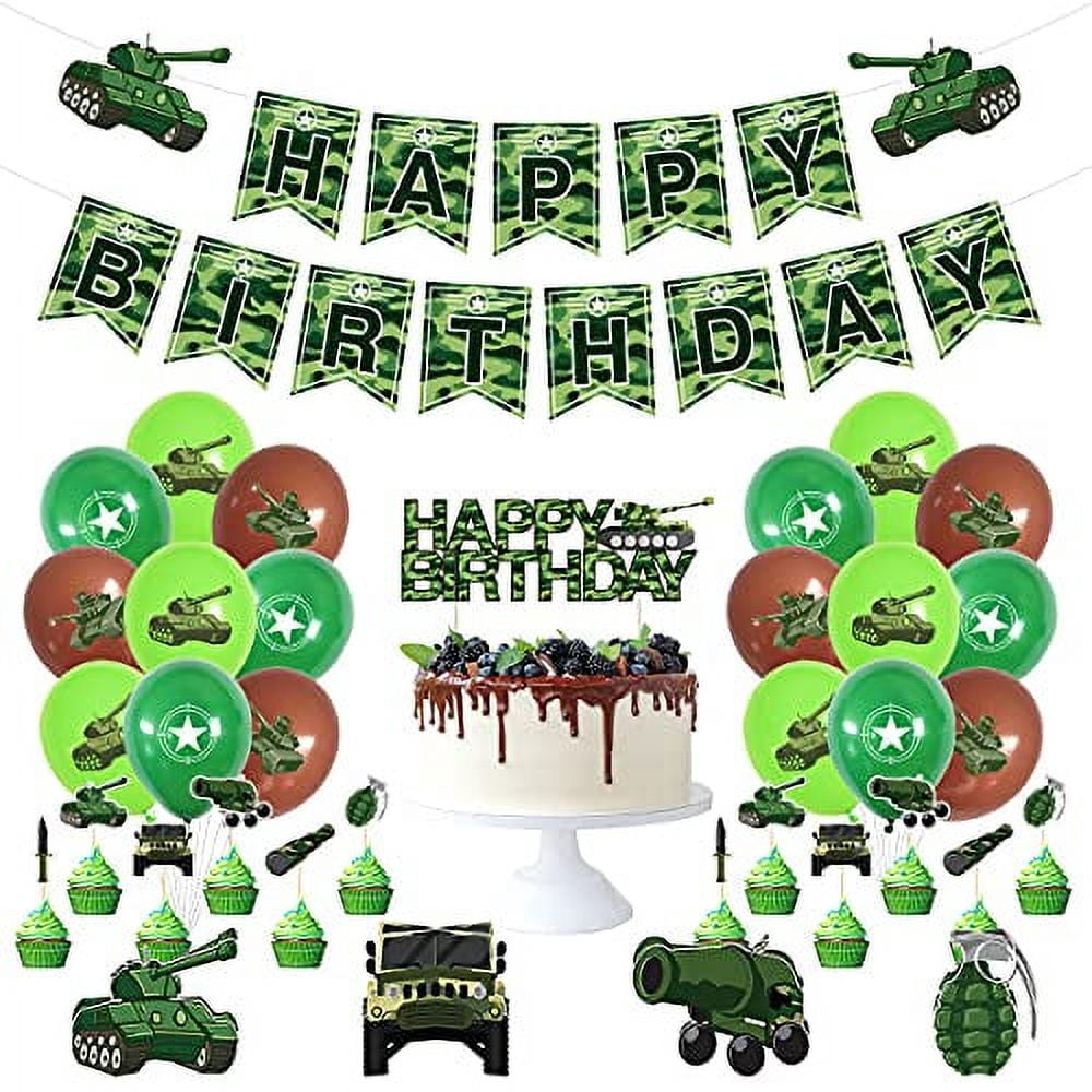 Camo Happy Birthday Banner