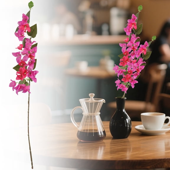 Camouflage Bougainvillea Single Branch Wedding Decoration Pear Blossom Artificial Flowers Stem Hanging Flower Branches for Wedding Table Centerpieces Home Garden Arch Wall Decor by Miyuadkai