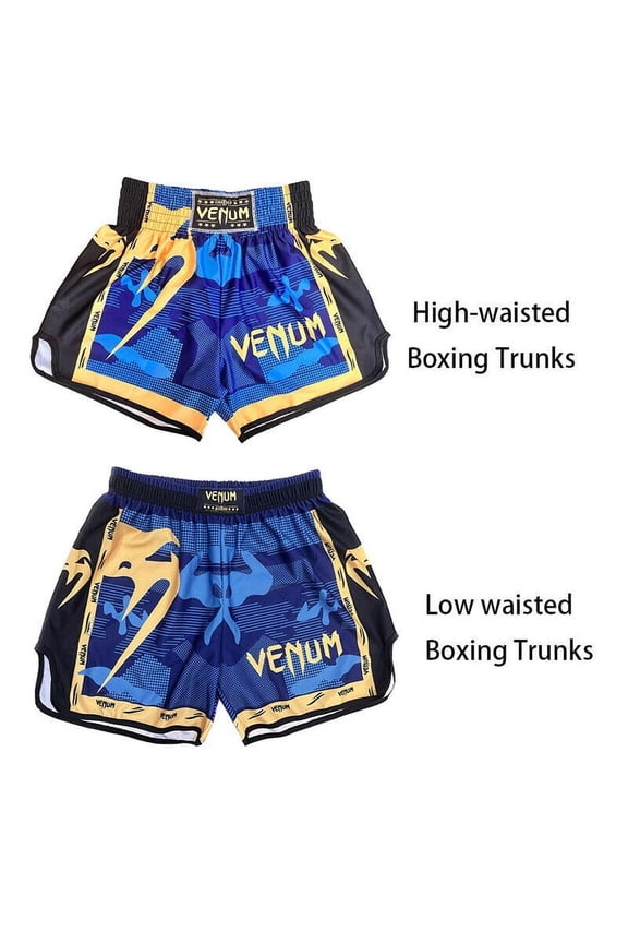 Camouflage Boxing Shorts Men's Quick Drying Comprehensive Training Thai Boxing Trunks Printed Sports Gym Shorts