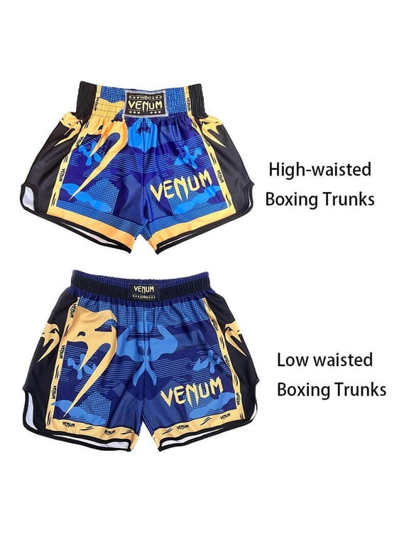 Camouflage Boxing Shorts Men's Quick Drying Comprehensive Training Thai Boxing Trunks Printed Sports Gym Shorts