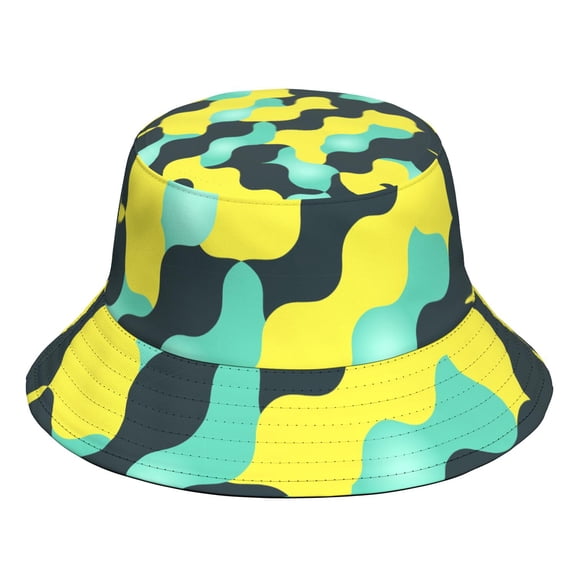 Camouflage Bucket Hat, Personalized Acrylic Fisherman Hat, Soft and Warm Casual Outdoor Cap for Daily Wear