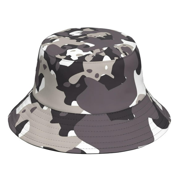 Camouflage Bucket Hat, Personalized Acrylic Fisherman Hat, Soft and Warm Casual Outdoor Cap for Daily Wear