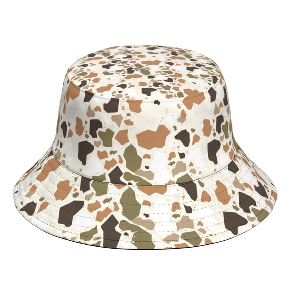 Camouflage Bucket Hat, Personalized Acrylic Fisherman Hat, Soft and Warm Casual Outdoor Cap for Daily Wear