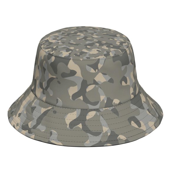Camouflage Bucket Hat, Personalized Acrylic Fisherman Hat, Soft and Warm Casual Outdoor Cap for Daily Wear