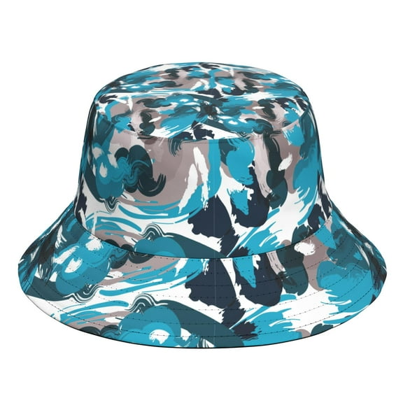 Camouflage Bucket Hat, Personalized Acrylic Fisherman Hat, Soft and Warm Casual Outdoor Cap for Daily Wear