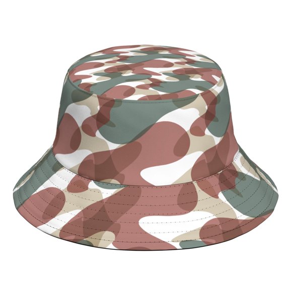 Camouflage Bucket Hat, Personalized Acrylic Fisherman Hat, Soft and Warm Casual Outdoor Cap for Daily Wear