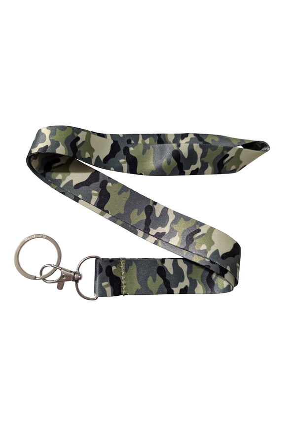 Camouflage Camo Green Keychain Lanyard