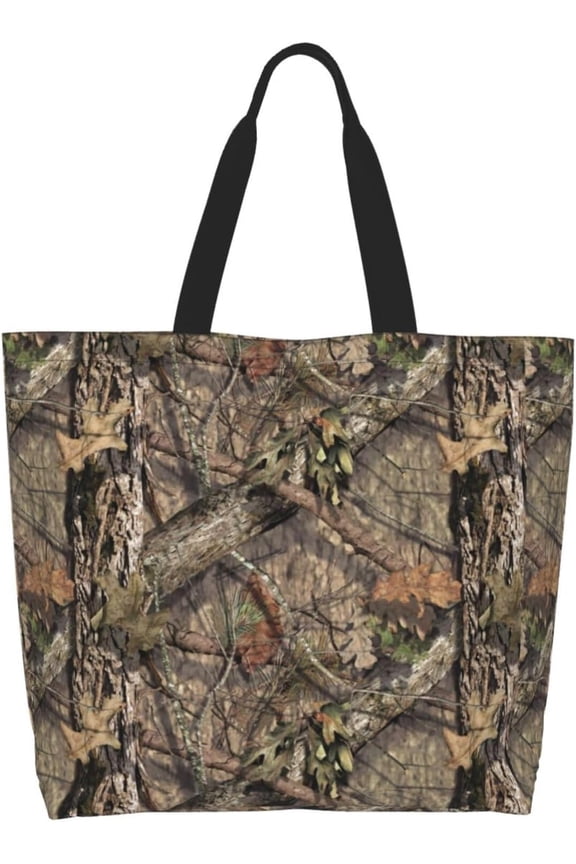 Camouflage Camo Large Tote Bag Casual Bags Grocery Handbag For Women Travel Shopping Gym