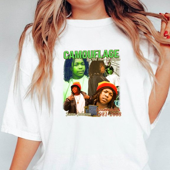 Camouflage Camo Pattern Hiphop Rapper RnB Streetwear Style Unisex T-Shirt, up to 5XL