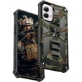 thumbnail image 1 of Camouflage Case for Motorola Moto G Power 5G (2024) with Magnetic Kickstand, Military Grade Heavy Duty Shockproof Protection Camo Cover Case for Motorola Moto G Power 5G (2024) MC-Army Green, 1 of 7
