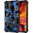 thumbnail image 1 of Camouflage Case for Samsung Galaxy A04 with Magnetic Kickstand, Built-in 360° Rotate Ring Stand Magnetic Car Mount Cover Case Phone Cover Case for Samsung Galaxy A04 MC Dark Blue, 1 of 6