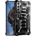 thumbnail image 1 of Camouflage Case for Samsung Galaxy Note 20 Ultra with Magnetic Kickstand, Built-in Rotate Ring Stand Magnetic Car Mount Cover Case Phone Cover Case for Galaxy Note 20 Ultra MC Marble Black, 1 of 12