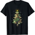 thumbnail image 1 of Camouflage Christmas Tree Camo Print Christmas Tree Military T-Shirt, 1 of 3