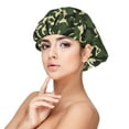 thumbnail image 1 of Camouflage Dark Green Silk Bonnet for Sleeping Women Men, Adjustable Elastic Satin Bonnet Bonnet for Sleeping, Soft Similar Silk Curly Cuteness Hair Bonnet for Sleeping, 1 of 7